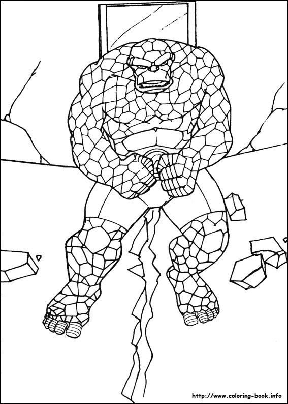 Fantastic Four coloring picture